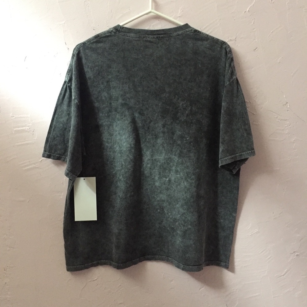 Yeezy Style Mineral Wash Gray Oversize Tee Shirt - Picture 2 of 15